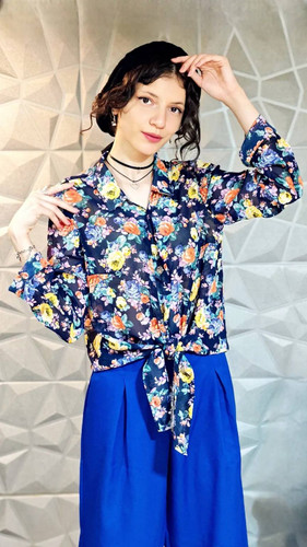 شومیزگلدارحریرخنک