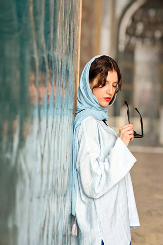 ست شومیز شلوار جنس ابرو باد